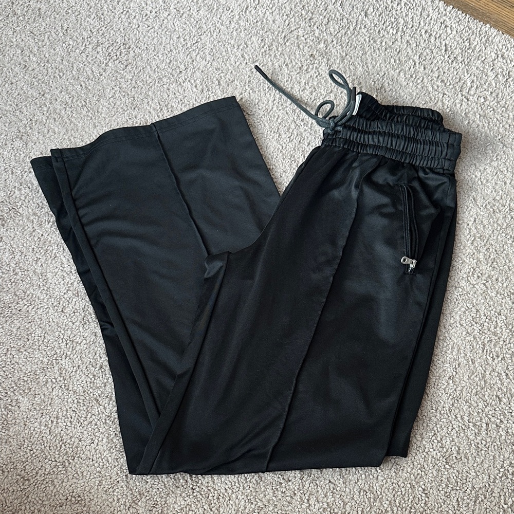Aerie Charcoal Wide Leg Pants